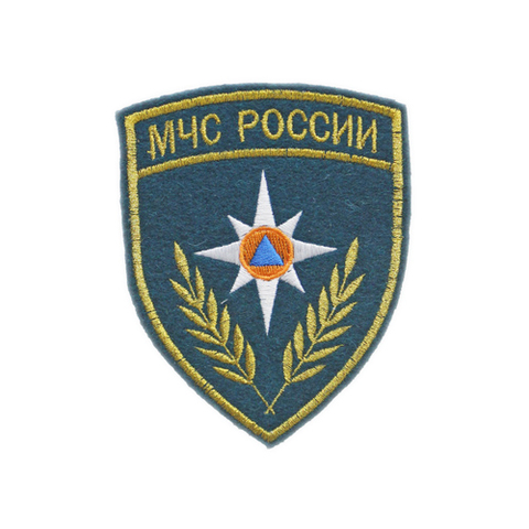 Шеврон МЧС России вышитый капля (морская волна)