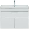 Aquanet 312430 Тумба с раковиной Ирис new 80 подвесная 1 ящ. 2 фасада цв.белый глянец (312430)
