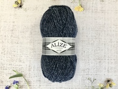 Пряжа ALIZE "Superlana maxi" 805 темно-синий жаспе