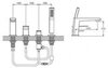 BelBagno ARL-VIM4-CRM Смеситель на борт ванны однорычажный с ручным душем