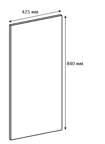 Фасад торцевой для нижнего торцевого шкафа.