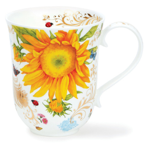 Кружка 330мл Dunoon Винтаж желтые цветы Бремор
