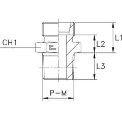 Штуцер FC DS20 NPT 1/2" (корпус) CAST