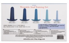 Набор из 5 анальных расширителей They-ology 5-Piece Wearable Anal Training Set - 
