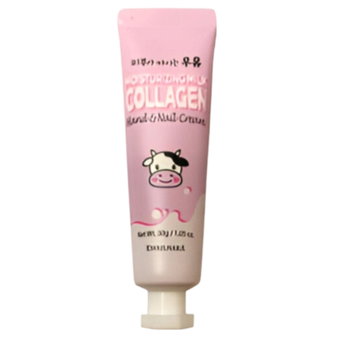 Welcos Kwailnara Moisturizing Milk Collagen Hand & Nail Cream Крем для рук и ногтей с коллагеном