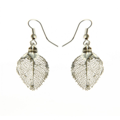 Серьги листья Ester Bijoux Роза LF33C-S BW