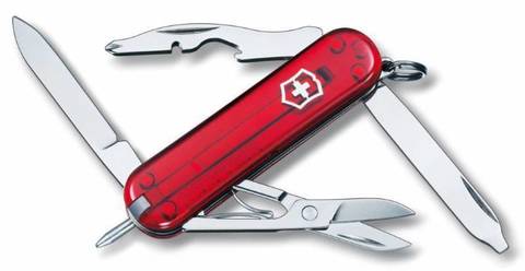 Нож-брелок Victorinox Classic, 58 mm Manager Ruby (0.6365.T)
