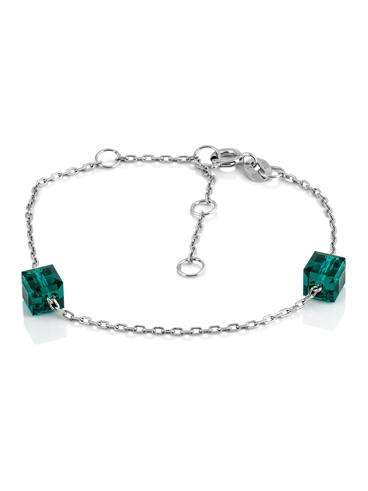 Серебряный браслет с кристаллами Swarovski