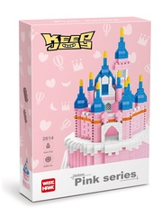 Конструктор Wisehawk Розовый замок 1264 детали NO. 2614 Castle Pink Series