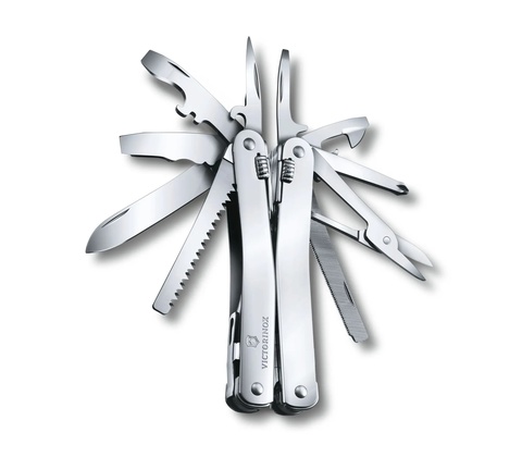 Мультитул Victorinox SwissTool Spirit X Plus Ratchet, 105 mm, 36 функций, кожаный чехол (3.0236.L)