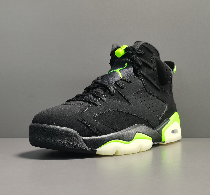 electric green jordan 6 finish line