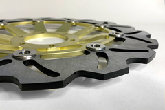 Передние тормозные диски ARASHI для Honda CBR F4 99-00/VFR 800 98-13/XL1000V, золотые