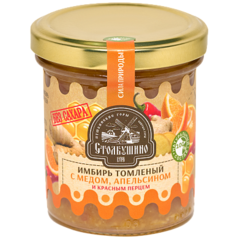 Имбирь томленый с медом, апельсином и красным перцем, БЕЗ САХАРА 