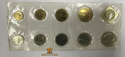 Набор регулярных монет СССР 1989 года ММД с жетоном (Мягкий)