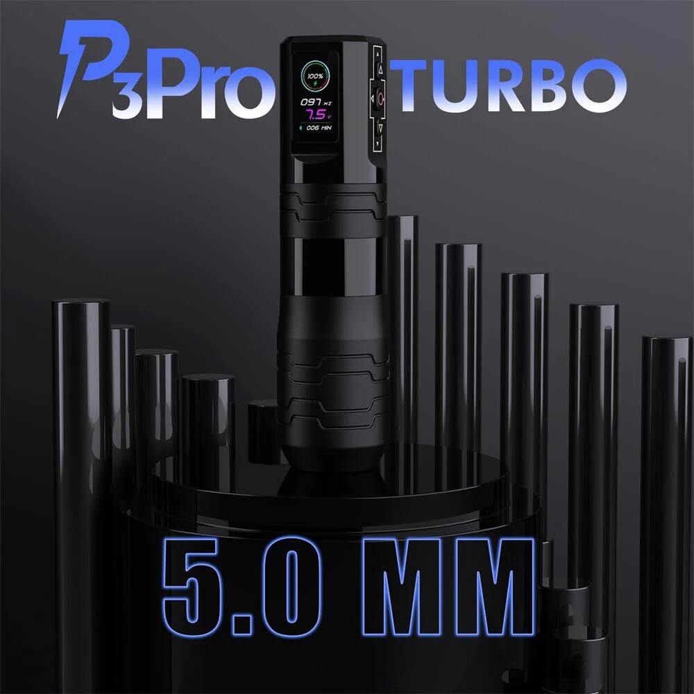 Беспроводной аппарат для тату и перманента EZ P3 Pro Turbo 2 аккумулятора