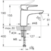 Смеситель для раковины однорычажный Vitra X-Line A42321EXP