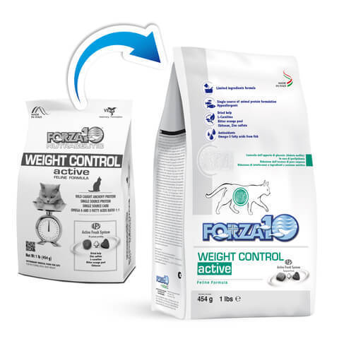 купить FORZA10 ActiveLine CAT Weight Control Active сухой корм для взрослых кошек, диетический рацион для коррекции веса