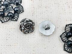 Пуговицы костюмные, d 2 см, серебро