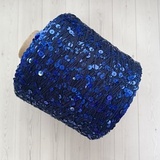 Пряжа Shine Paillettes 6396 синяя галография