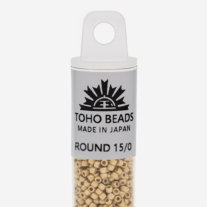 Японский бисер TOHO Round 15/0 (№PF557F), непрозрачный матовый с металлическим блеском
