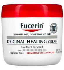 Eucerin оригинальный заживляющий крем для очень сухой и поврежденной кожи, без отдушек, 454 г (16 унций)