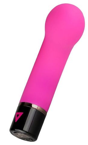 Розовый силиконовый мини-вибратор Lil Gspot - 13 см. - EDC LIL003PNK
