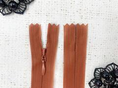 Молнии потайные, L 50 см, терракотовый