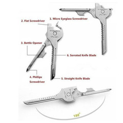 Мультитул 6 в 1 брелок-ключ Swiss Tech