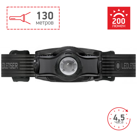 Картинка фонарь налобный Led Lenser MH3 Черно-Серый - 2