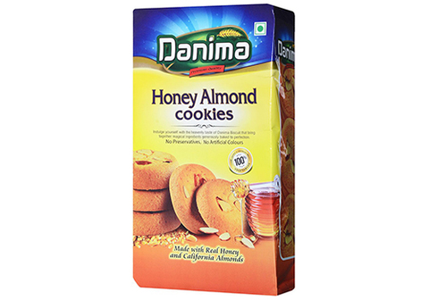Индийское медовое печенье "Danima" с миндалем, 400г