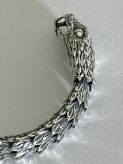 Змея (браслет из серебра)