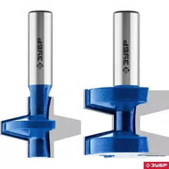 ЗУБР 38.1 x 28.6 мм, хвостовик 12 мм, набор фрез пазо-шиповых, Профессионал (28731-38.1-H2)