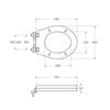 BelBagno BB115SC Сиденье дюропласт, soft close, металлическое крепление, петли хром