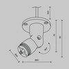 Комплектующие для систем освещения с токоведущими элементами Maytoni Accessories for system shelf C027CS-P-B