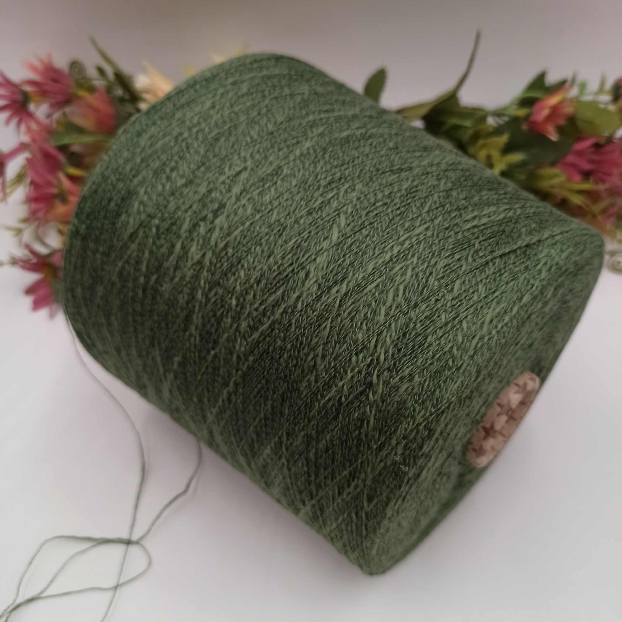 Licot Filartex, Италия хлопок со льном фламе 700м/100гр Зеленый 509 Songino