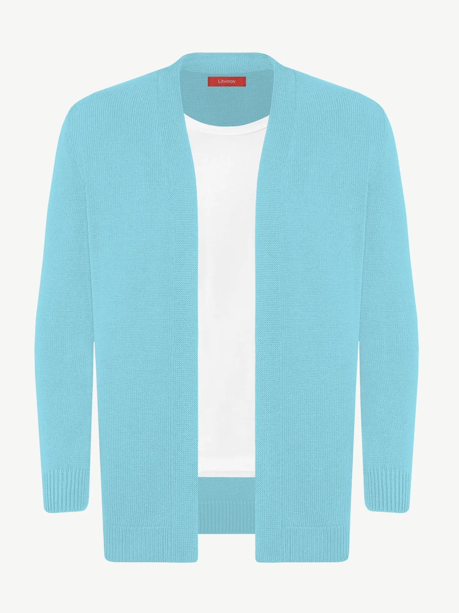 Кардиган с планкой из шелка