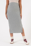 Юбка для беременных 17318 серый меланж