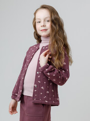 жакет  для девочки  КР 302574/бордовый 1411 Н068.1 к651