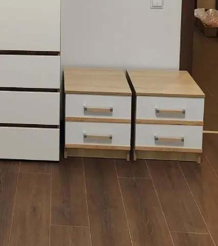 Комплект тумб Сакура дуб сонома / белый