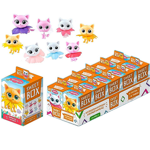 КОНФИТРЕЙД КОТОСАД SWEET BOX Мармелад с игрушкой в коробочке 1кор*12бл*10шт, 10гр