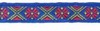 Тесьма жаккард, 8772, ш. 1,8 см, синий с золотым