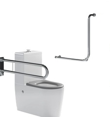 Доступная страна 6809 Унитаз для инвалидов с двумя поручнями (арт. 4620, 3207-900, 8055) фото