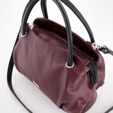 Сумка Саломея 278 наппа бордо + черный
