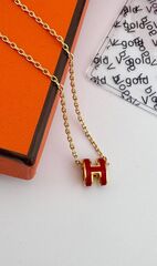 Колье с подвеской HERMES yellow VGOLD