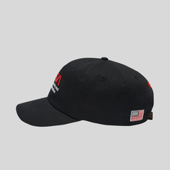 Бейсболка Alpha Industries Nasa Worm Logo Cap Black (Черная)