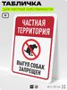 Табличка для частной территории 