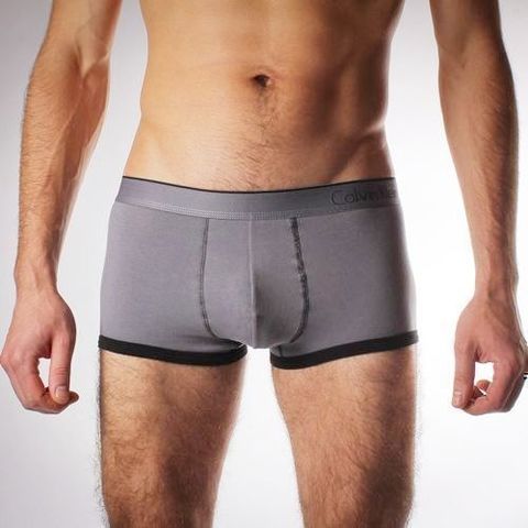 Мужские трусы хипсы серые Calvin Klein Boxer Grey 0-01CK00499