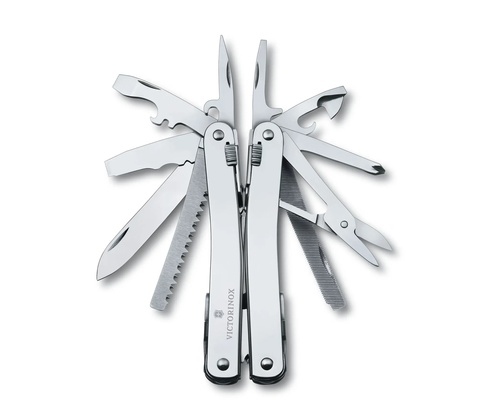 Мультитул Victorinox SwissTool Spirit X Plus Ratchet, 105 mm, 36 функций, кожаный чехол (3.0236.L)