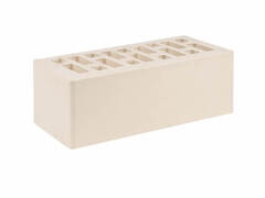 Кирпич лицевой Белый, Гладкий, 1,4NF