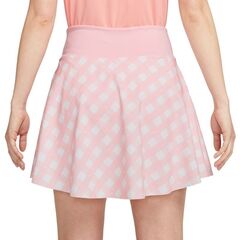 Юбка теннисная Nike Court Dri-Fit Advantage Print Club Skirt - med soft pink/black